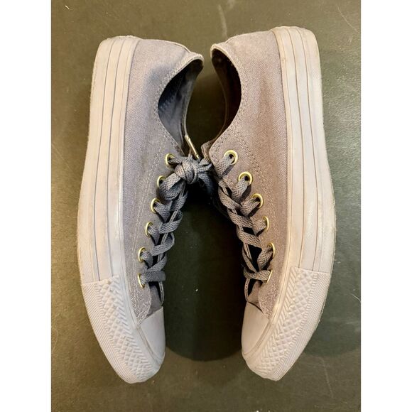 Converse All Stars Lace Up Gray on Gray Women's Size 8 - Picture 4 of 7